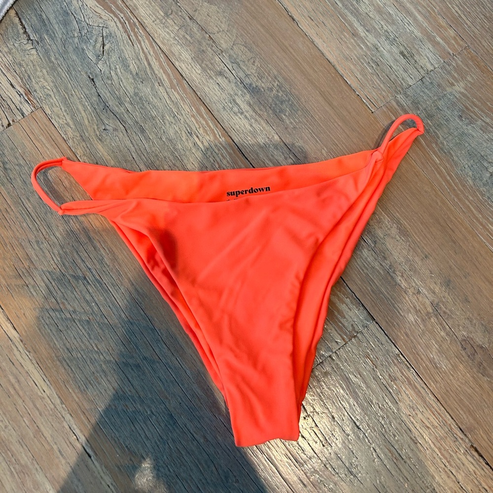 Super down orange bikini set size s